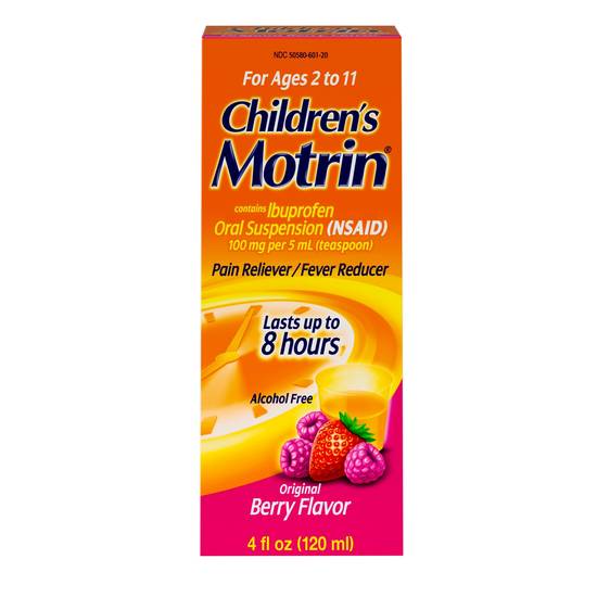 Order Children's Motrin Ibuprofen Kids Medicine Berry (4 oz) food online from Rite Aid store, Mckinleyville on bringmethat.com