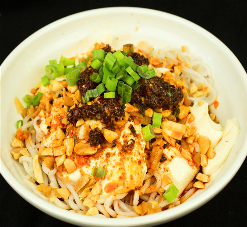 Order Silken Tofu Over Noodles 豆花面 food online from Chengdu Famous Food store, Philadelphia on bringmethat.com
