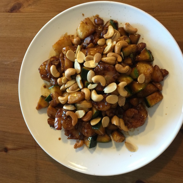 Order Scallops and Prawns with Nuts and Zucchini food online from Full House store, Burlingame on bringmethat.com