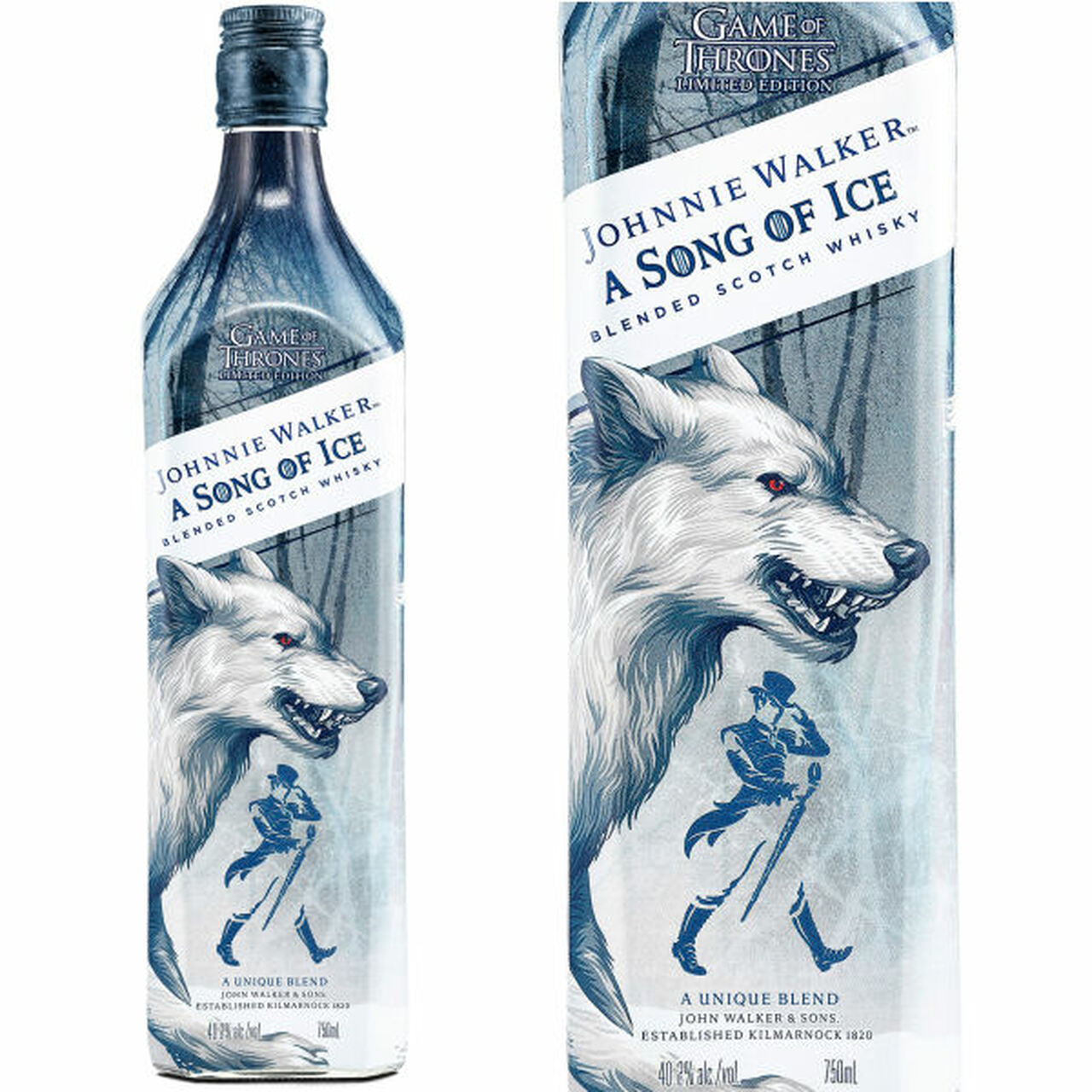 Order Johnnie Walker a Song of Ice Game of Thrones 750 ml. food online from Village Wine & Spirits store, Ventura on bringmethat.com