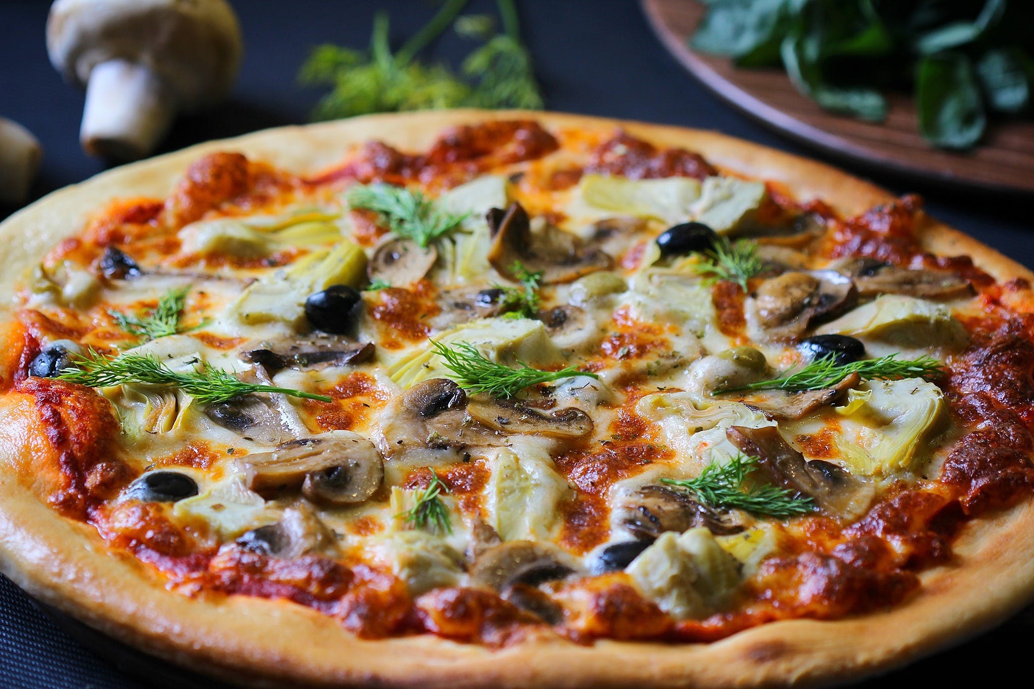 Order Vegetarian Lover Pizza - Medium 14" food online from Gordon Pizza store, New Castle on bringmethat.com