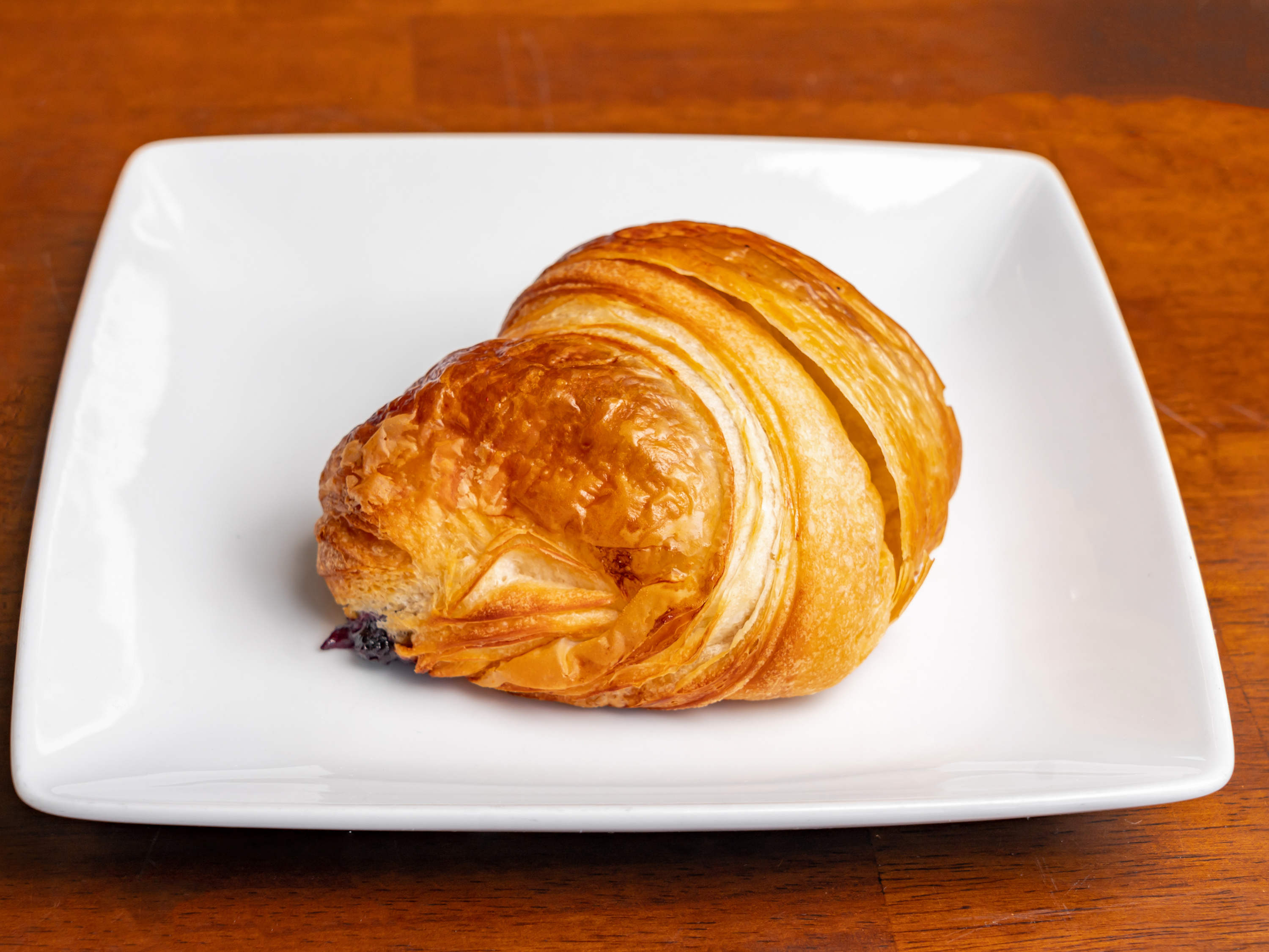Order Blueberry Croissant food online from Ooh La La Bakery Llc store, Silver Spring on bringmethat.com