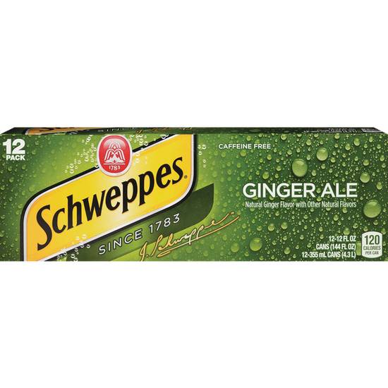 Order SCHWEPPES GINGER ALE 12PK food online from Cvs store, GREENWICH on bringmethat.com