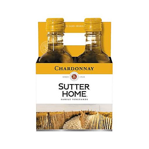 Order Sutter Home Chardonnay (4PK 187 ML) 2623 food online from Bevmo! store, Chino on bringmethat.com