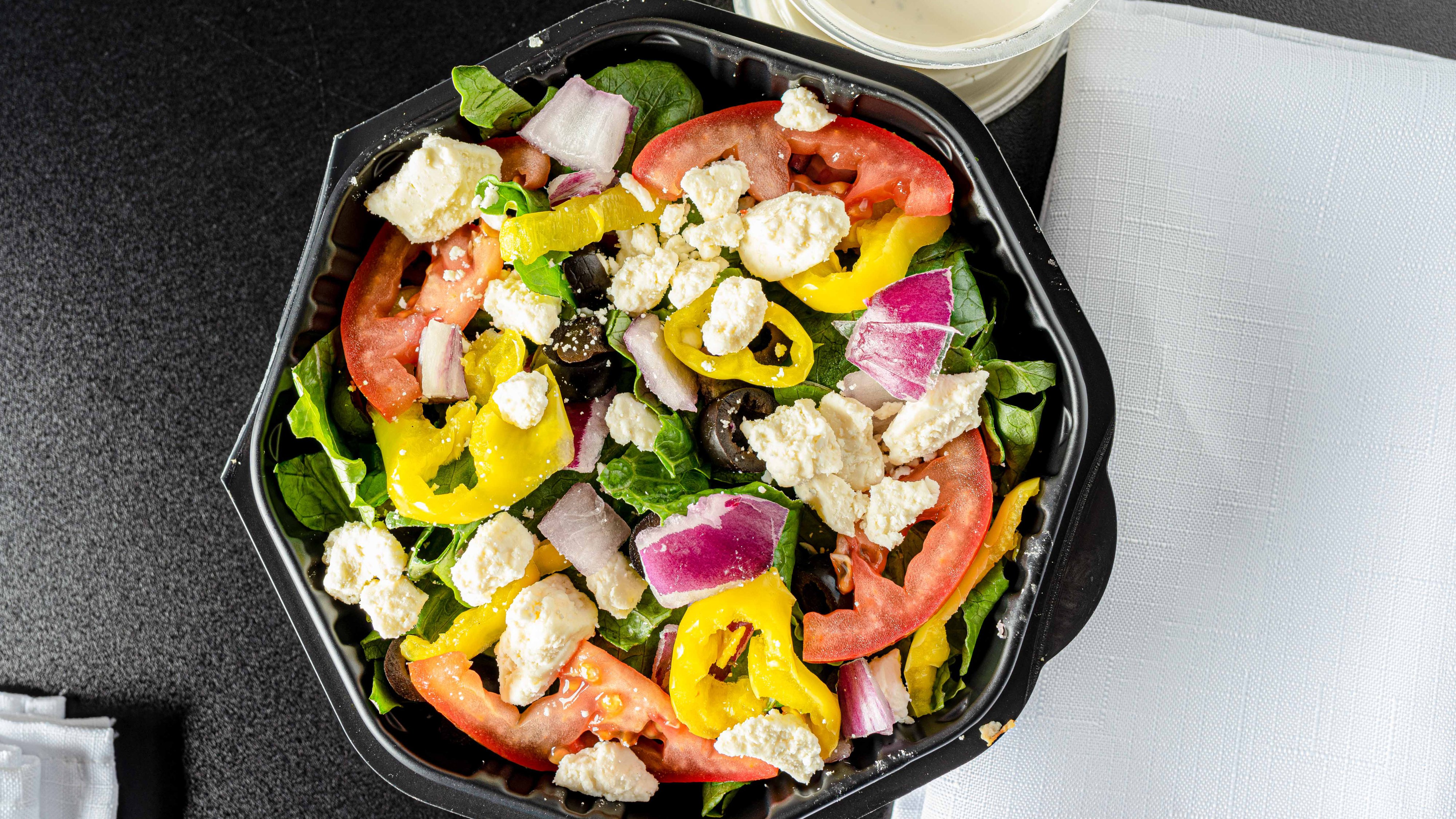 Order Greek Salad food online from Vito Pizza And Subs store, Temperance on bringmethat.com