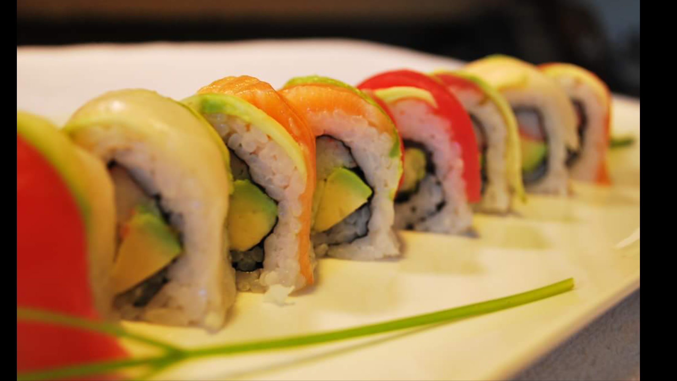 Order Rainbow Roll food online from Soho Sushi store, New York on bringmethat.com
