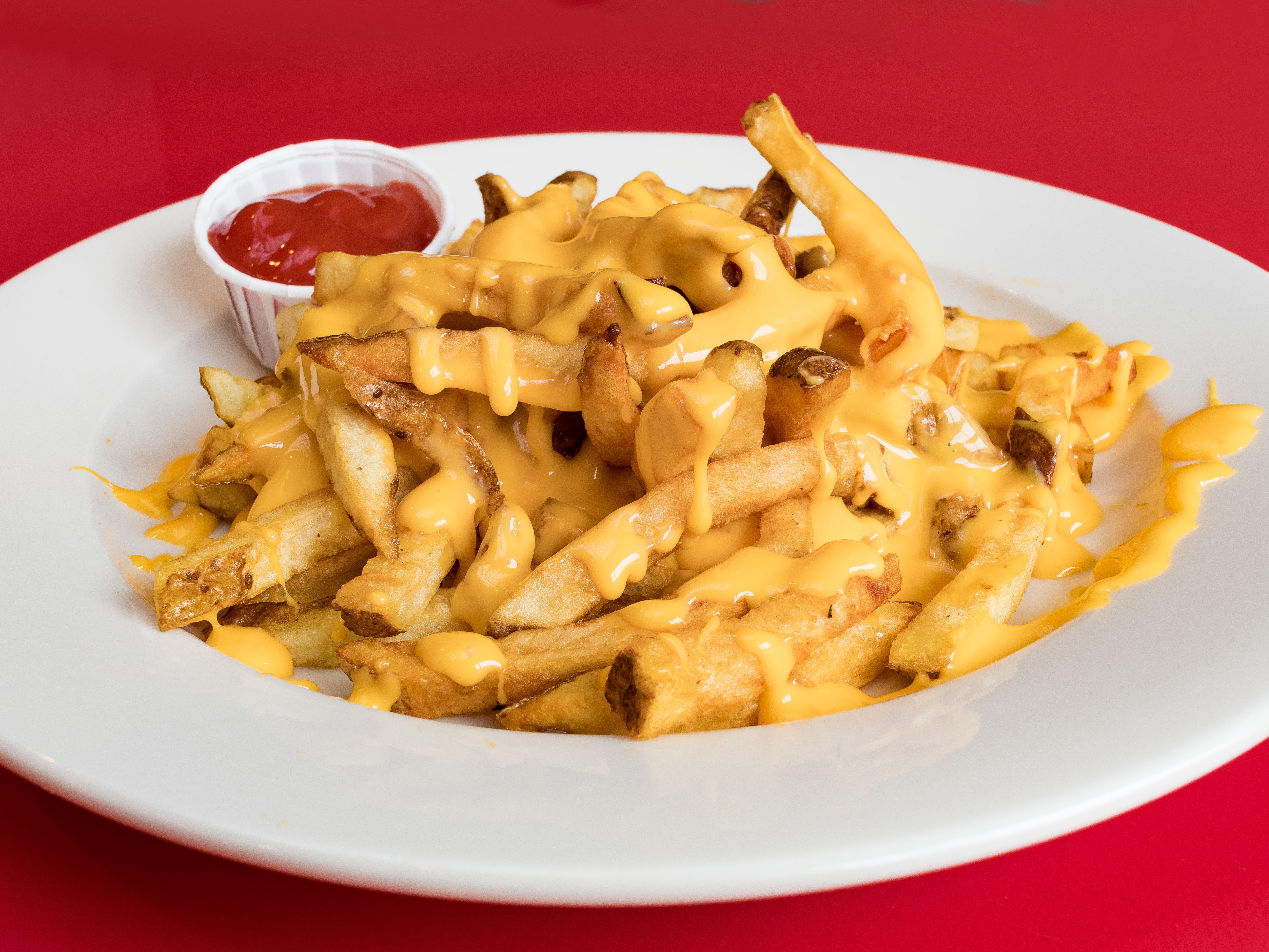 Order Cheese Fries food online from Spot Gourmet Burgers store, Philadelphia on bringmethat.com