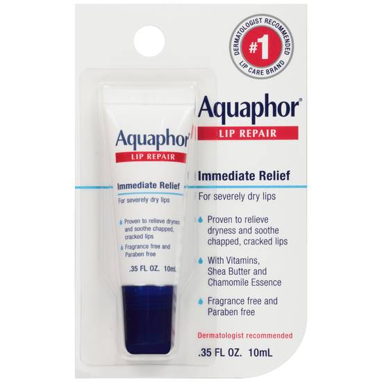 Order Aquaphor Lip Repair for Immediate Relief (0.35 oz) food online from Rite Aid store, Lockport on bringmethat.com