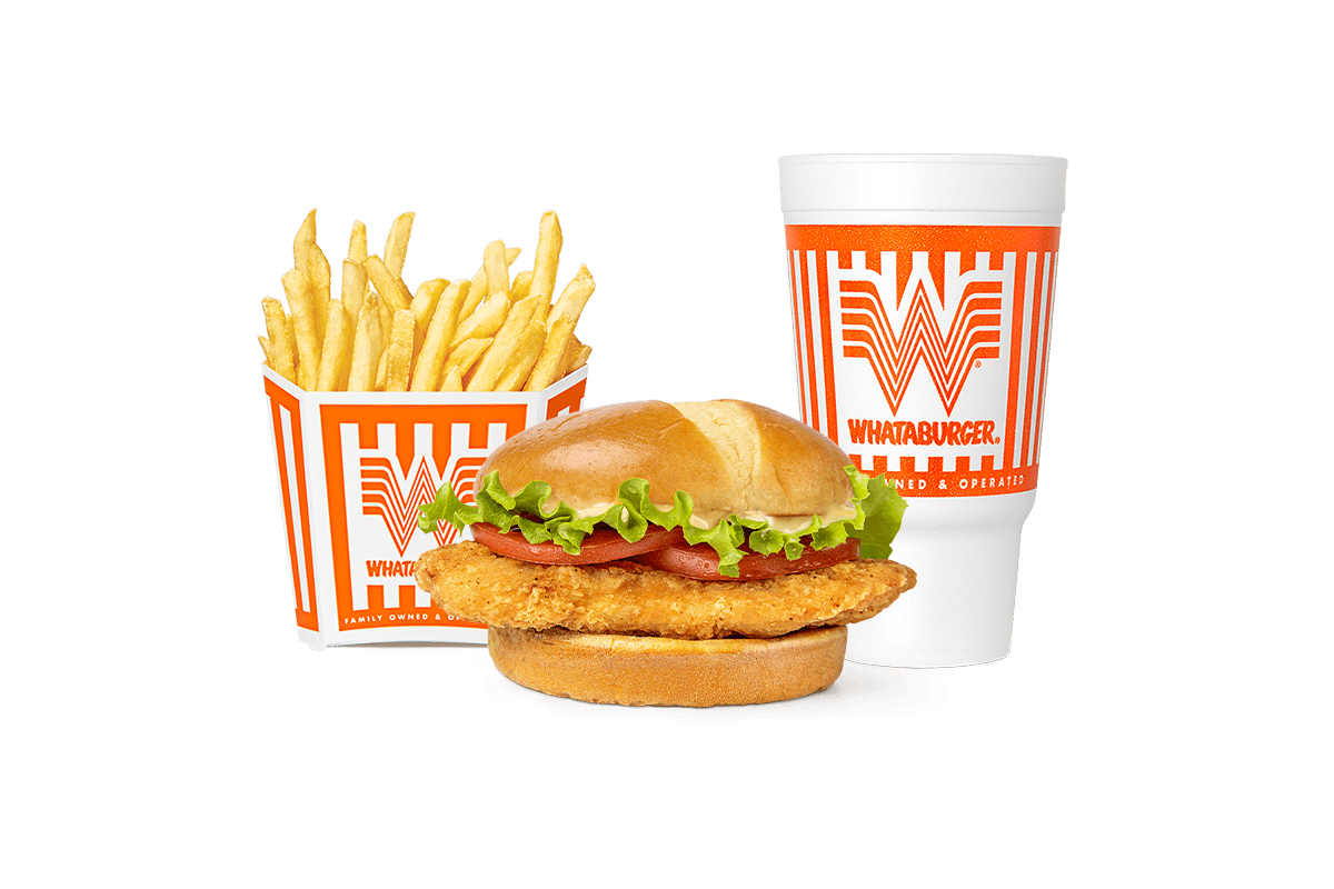 Order #10 Whatachick’n® Sandwich Whatameal® food online from Whataburger store, Houston on bringmethat.com