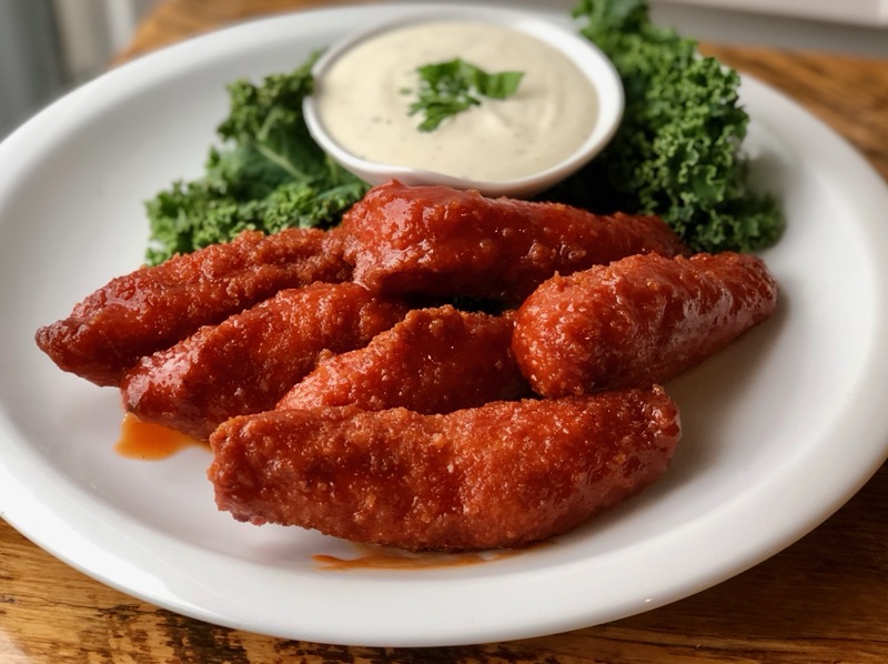 Order Kid's Buffalo Chicken Fingers with Fries food online from Catchy store, Ho Ho Kus on bringmethat.com