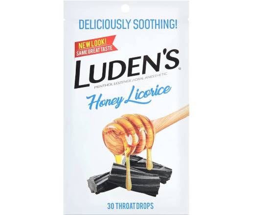 Order Luden's - Honey Licorice - 30 Throat Drops  food online from East Cooper Family Pharmacy store, Mt Pleasant on bringmethat.com