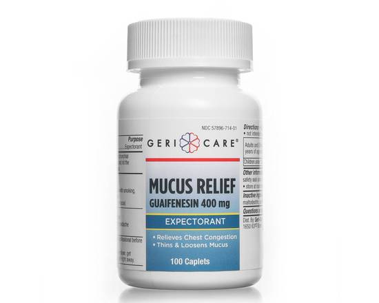 Order Mucus Relief - 400mg - 100 Caplets  food online from East Cooper Family Pharmacy store, Mt Pleasant on bringmethat.com