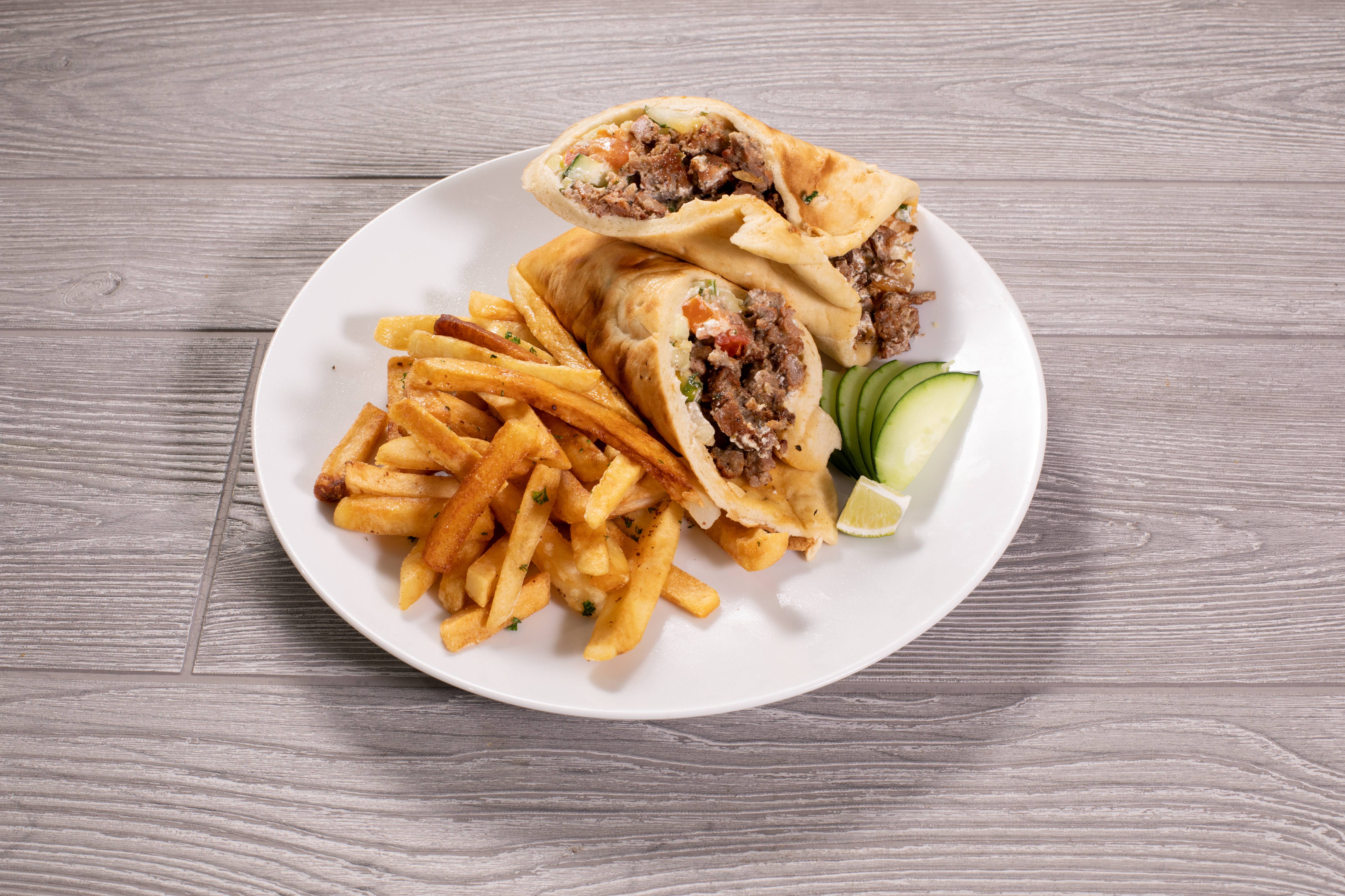Order Gyro Sandwich food online from Al Aseel Grill & Cafe store, Houston on bringmethat.com