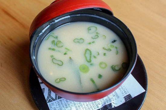 Order Miso Soup food online from Ramen-San Deluxe store, Chicago on bringmethat.com