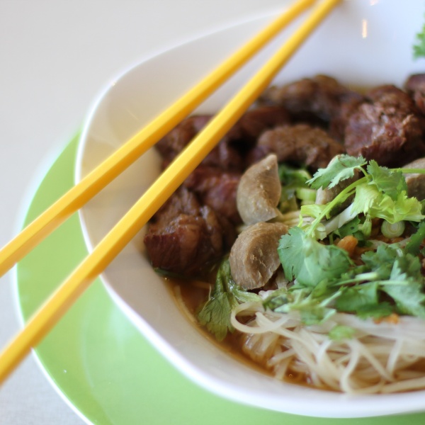 Order Thai Beef Noodle Soup food online from Thailand Restaurant store, Beaverton on bringmethat.com