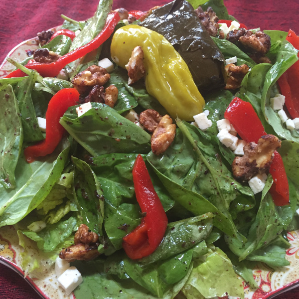 Order Spinach Salad food online from Baladie Gourmet Cafe store, San Francisco on bringmethat.com