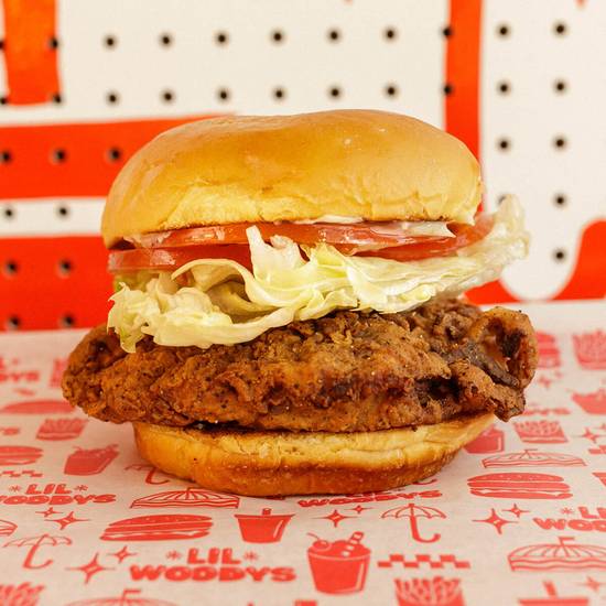 Order CAP HILL FRIED CHICKEN SANDWICH food online from Lil Woody's store, Seattle on bringmethat.com