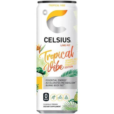 Order Celsius Tropical Vibe 12oz food online from 7-Eleven store, Richmond on bringmethat.com