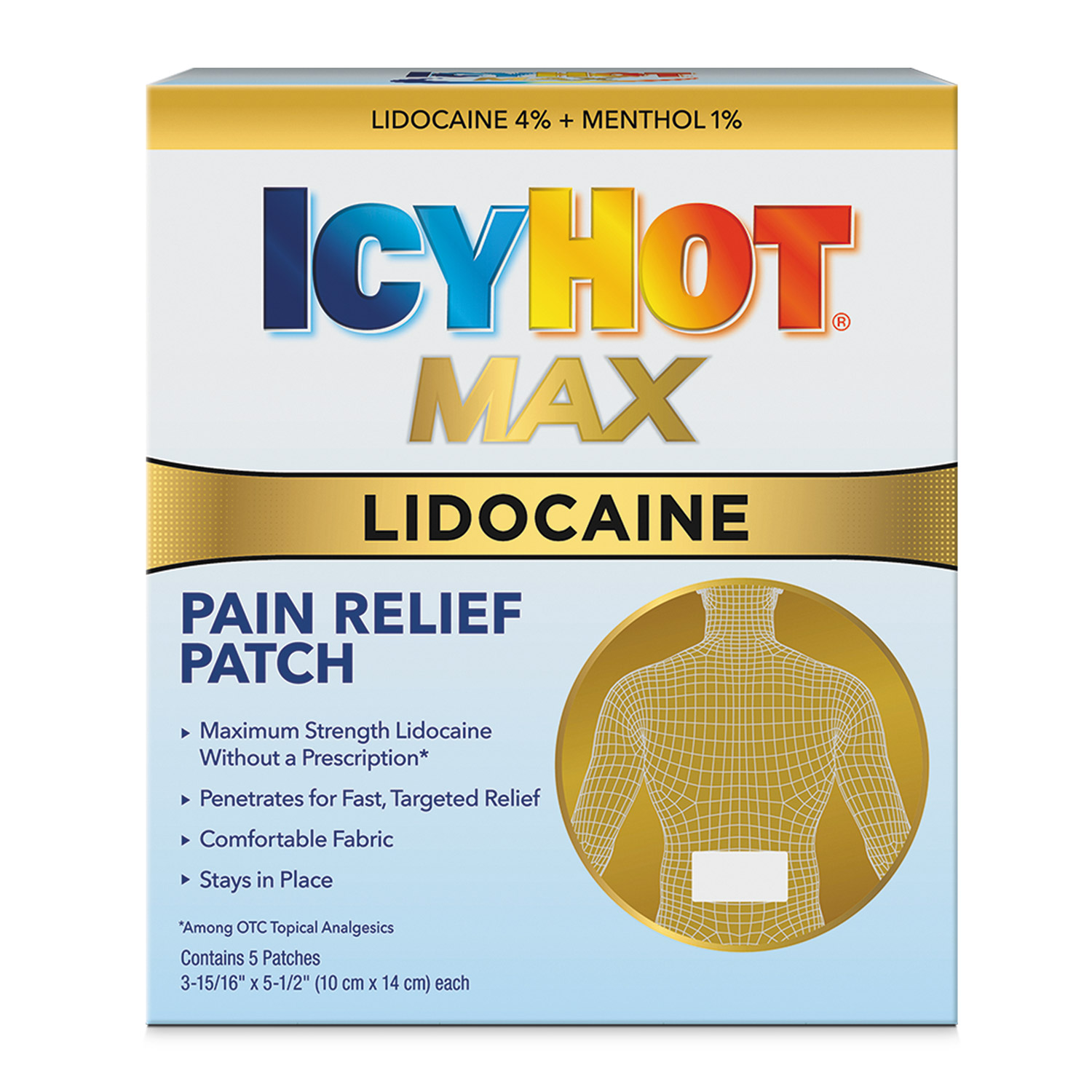 Order Icy Hot Lidocaine with Menthol Patch - 5 ct food online from Rite Aid store, READING on bringmethat.com