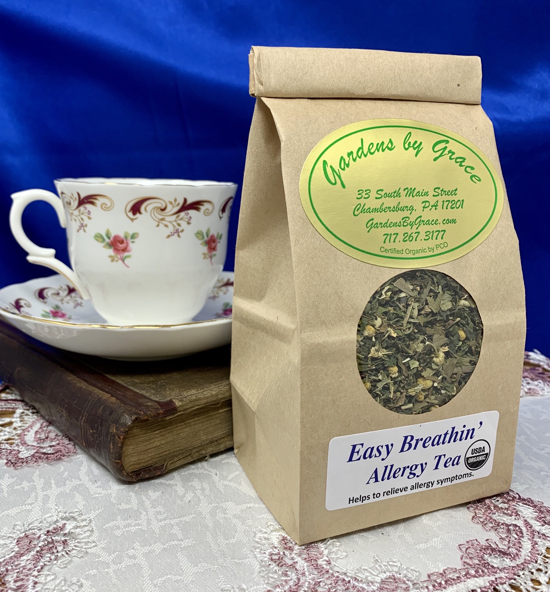 Order Easy Breathin’ Allergy Tea food online from Gardens By Grace store, Chambersburg on bringmethat.com