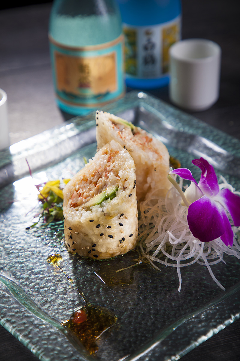 Order B1. Baked Crab Temaki Roll food online from Sake Sushi Japanese store, Montrose on bringmethat.com