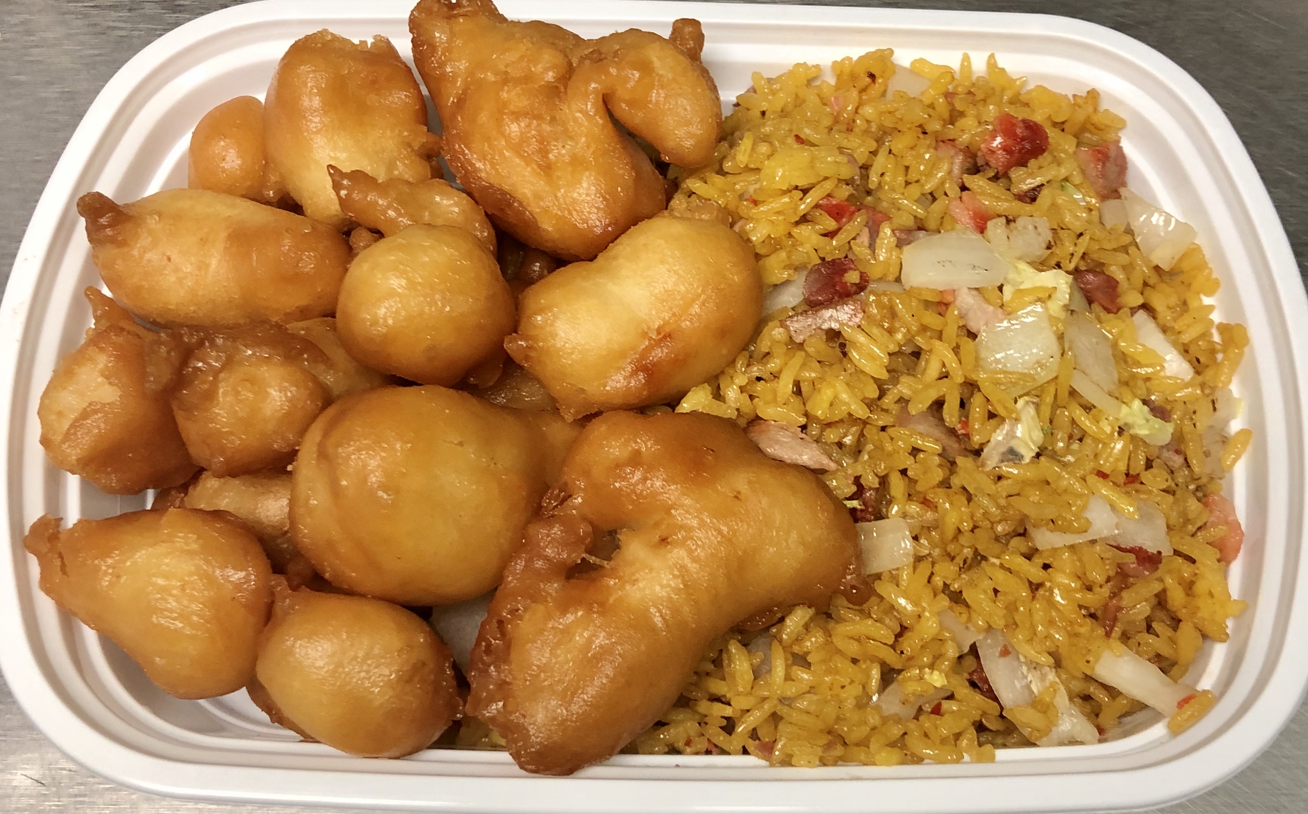 Order C8. Sweet and Sour Chicken Combo food online from China Star store, Dunbar on bringmethat.com