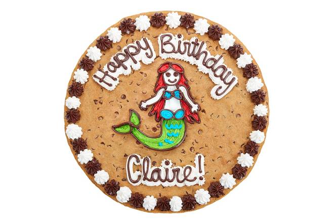 Order Happy Birthday Mermaid - B1040 food online from Great American Cookies store, Fort Worth on bringmethat.com