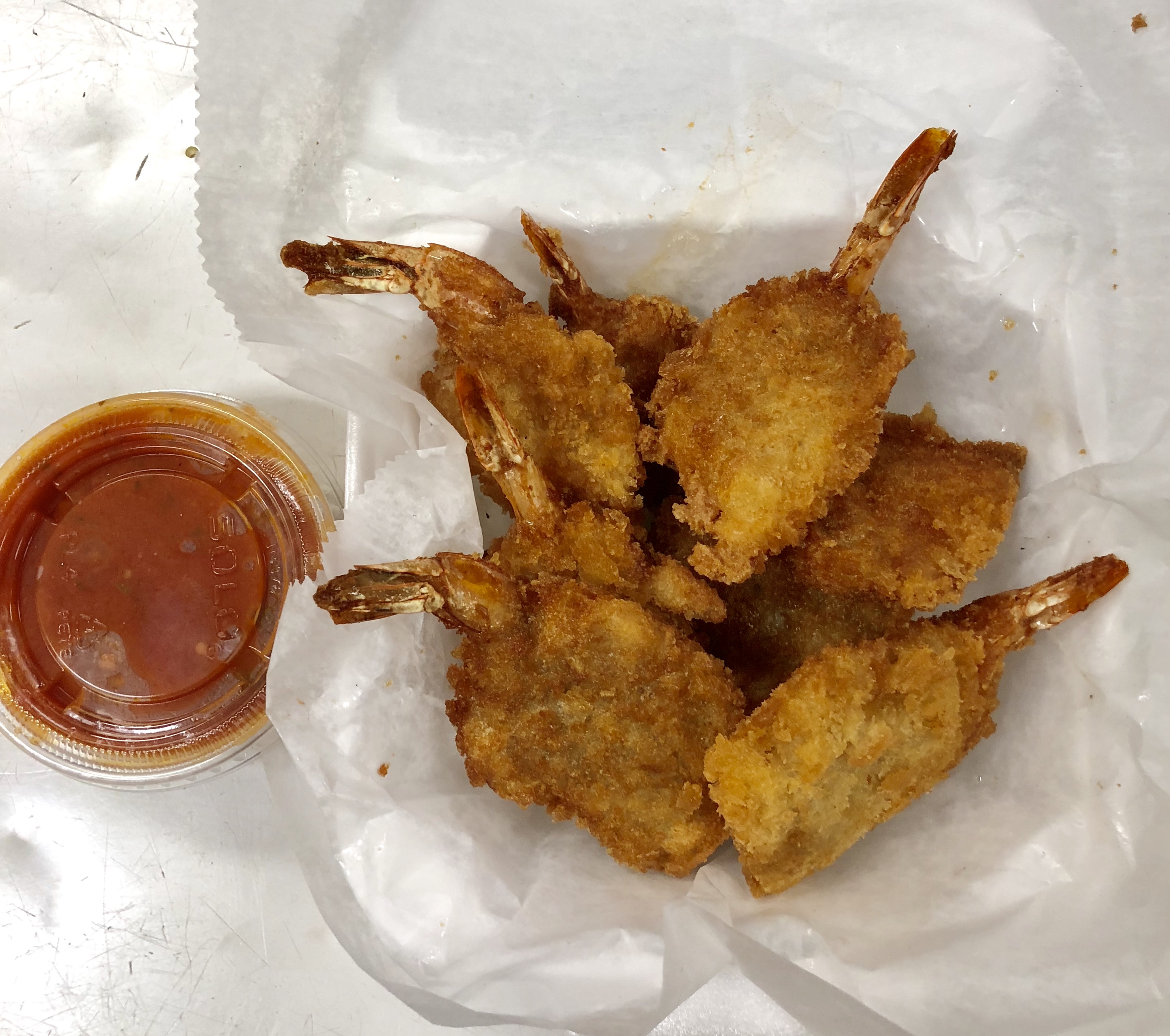 Order Fried Butterfly Shrimp food online from Sofia Pizza House store, Quincy on bringmethat.com