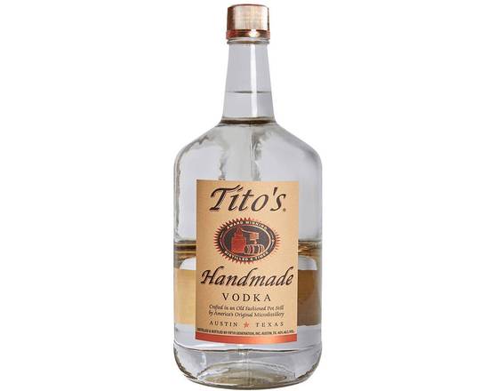 Order Tito's, 1.75L vodka (40.0% ABV) food online from Audet's Wine & Spirits, store, Lynn on bringmethat.com