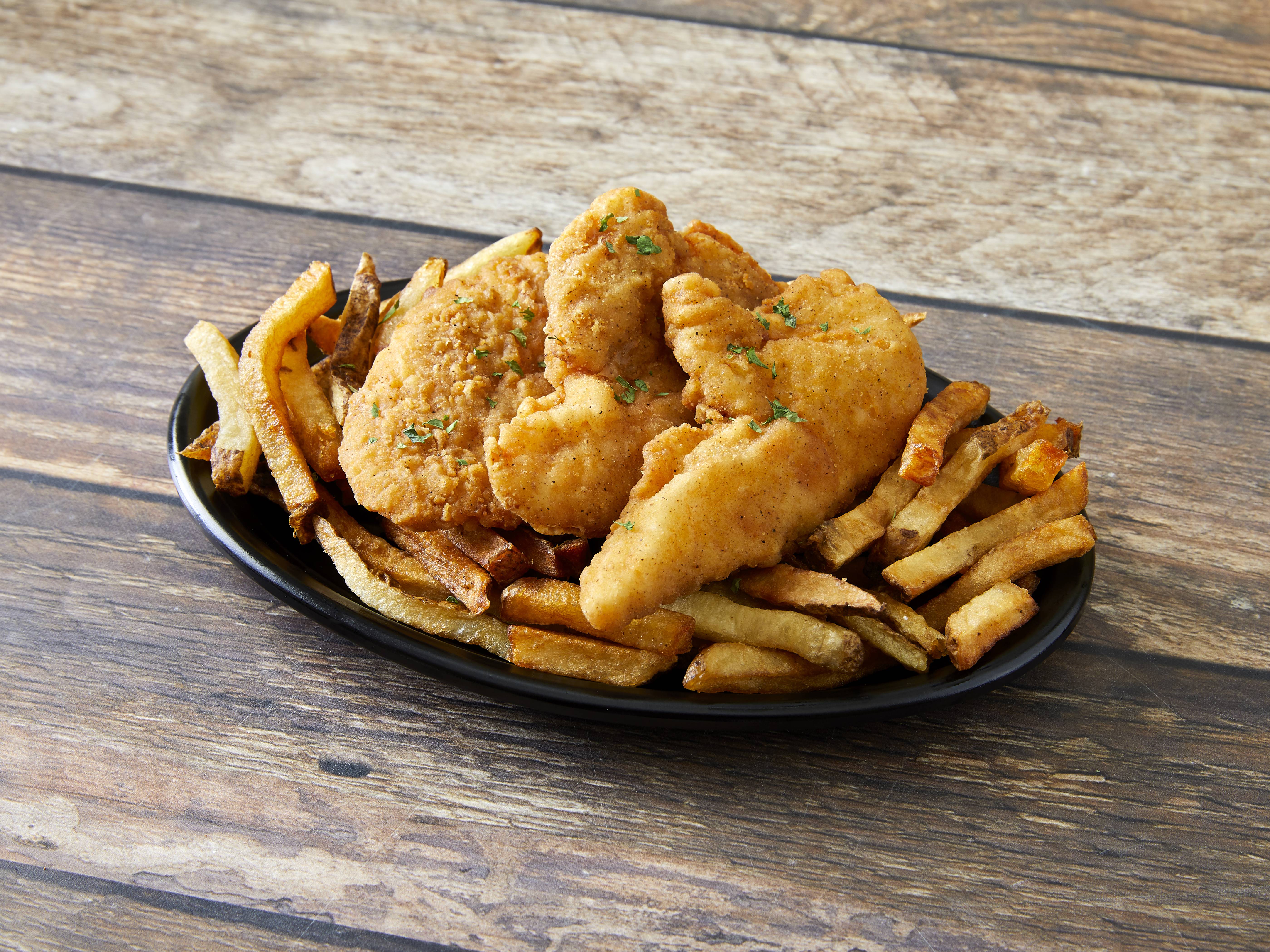 Order Kids Chicken Fingers with Fresh Cut Fries food online from The Curragh Irish Pub store, Chicago on bringmethat.com