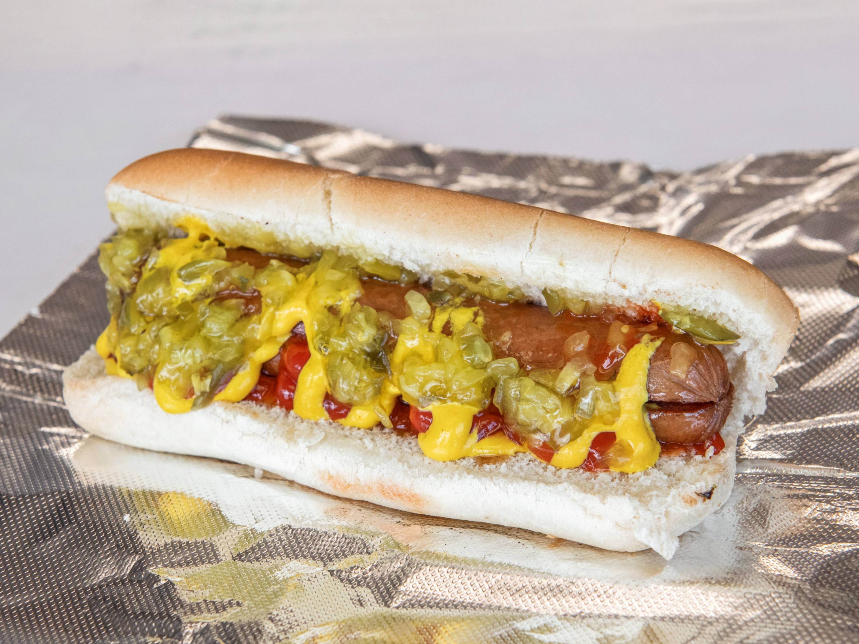 Order Regular Beef Hot Dog food online from Tee Gyro store, Columbus on bringmethat.com