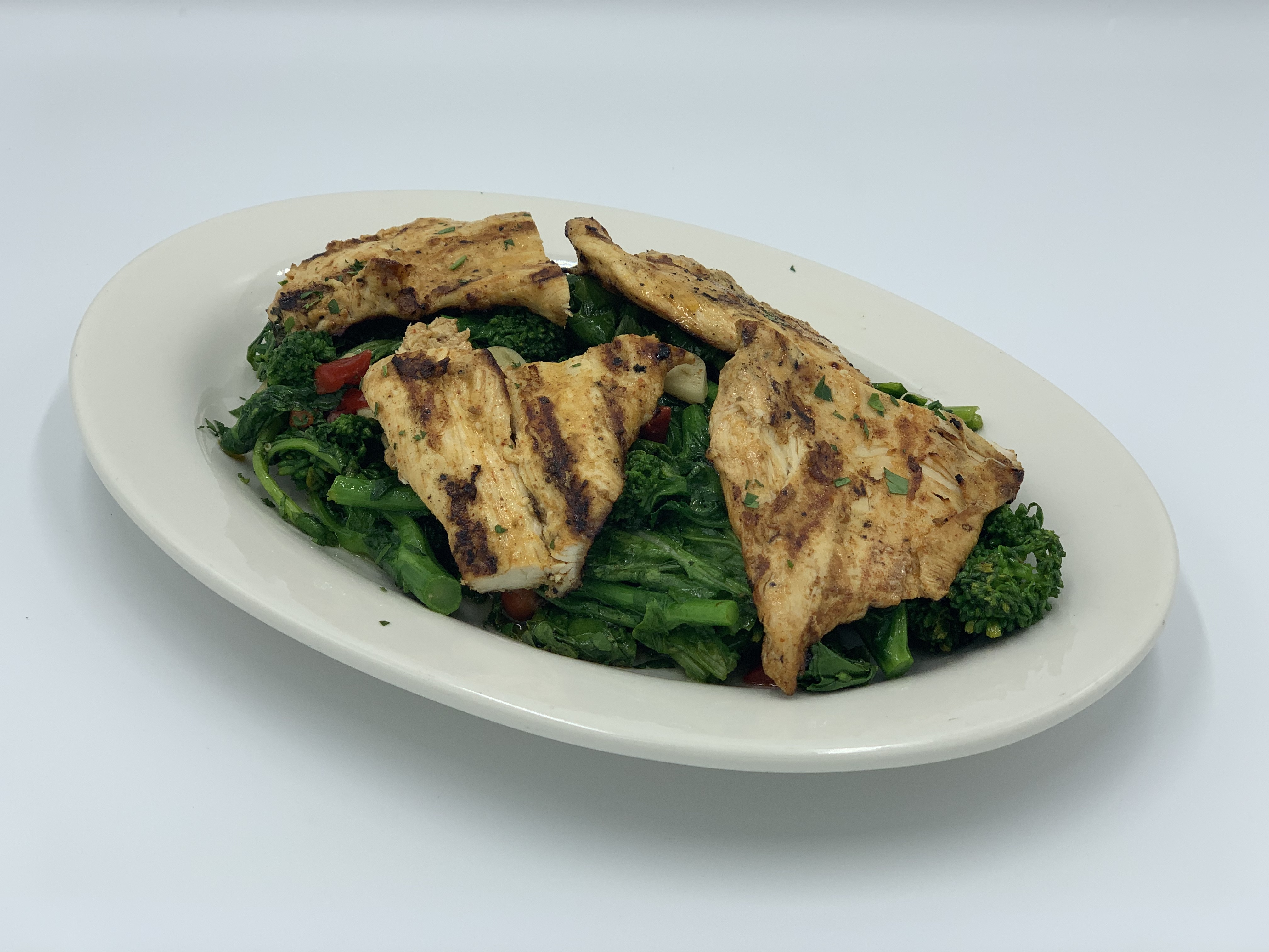 Order Grilled Chicken with Broccoli Rabe food online from Mario's Pizzeria of Seaford store, Seaford on bringmethat.com