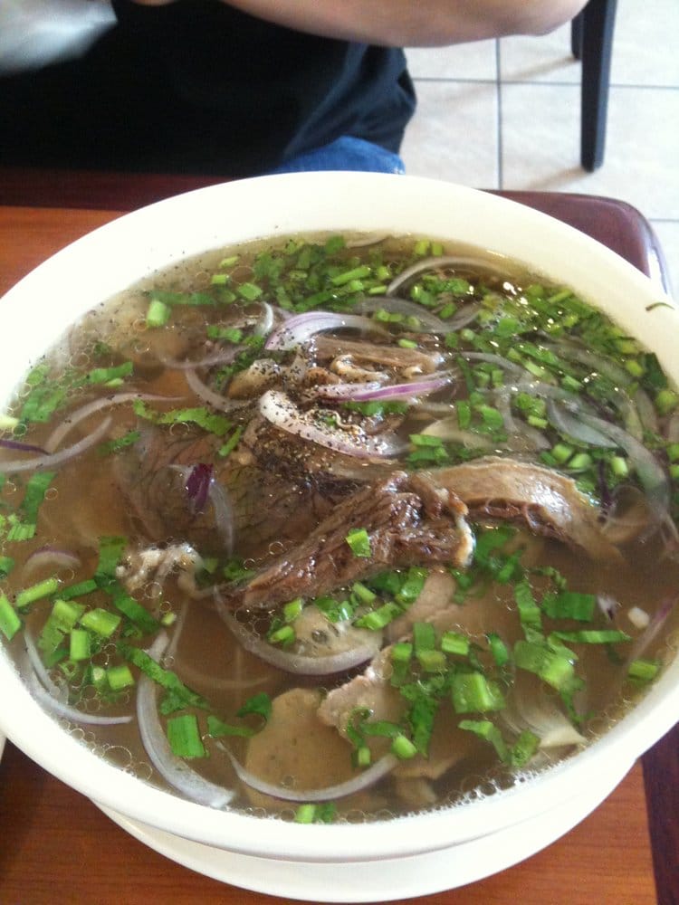 Order 19. Pho Tai Bo Vien food online from Miss Saigon store, San Francisco on bringmethat.com