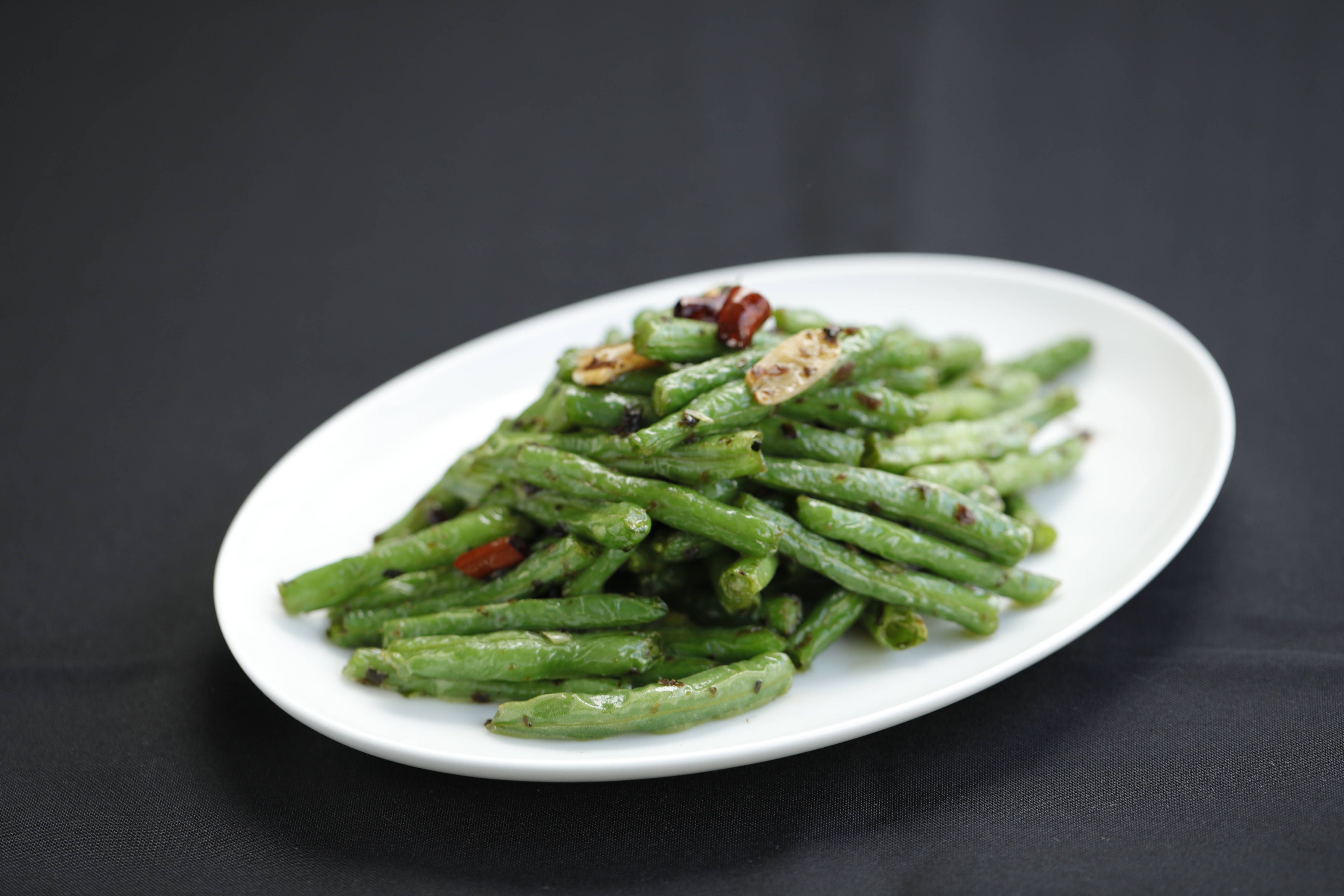 Order Wok- Fried String Beans  Special food online from Meizhou Dongpo Restaurant store, Universal City on bringmethat.com