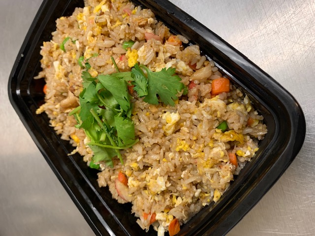 Order 27. Crab Fried Rice food online from Thai Express Food Togo store, Redondo Beach on bringmethat.com