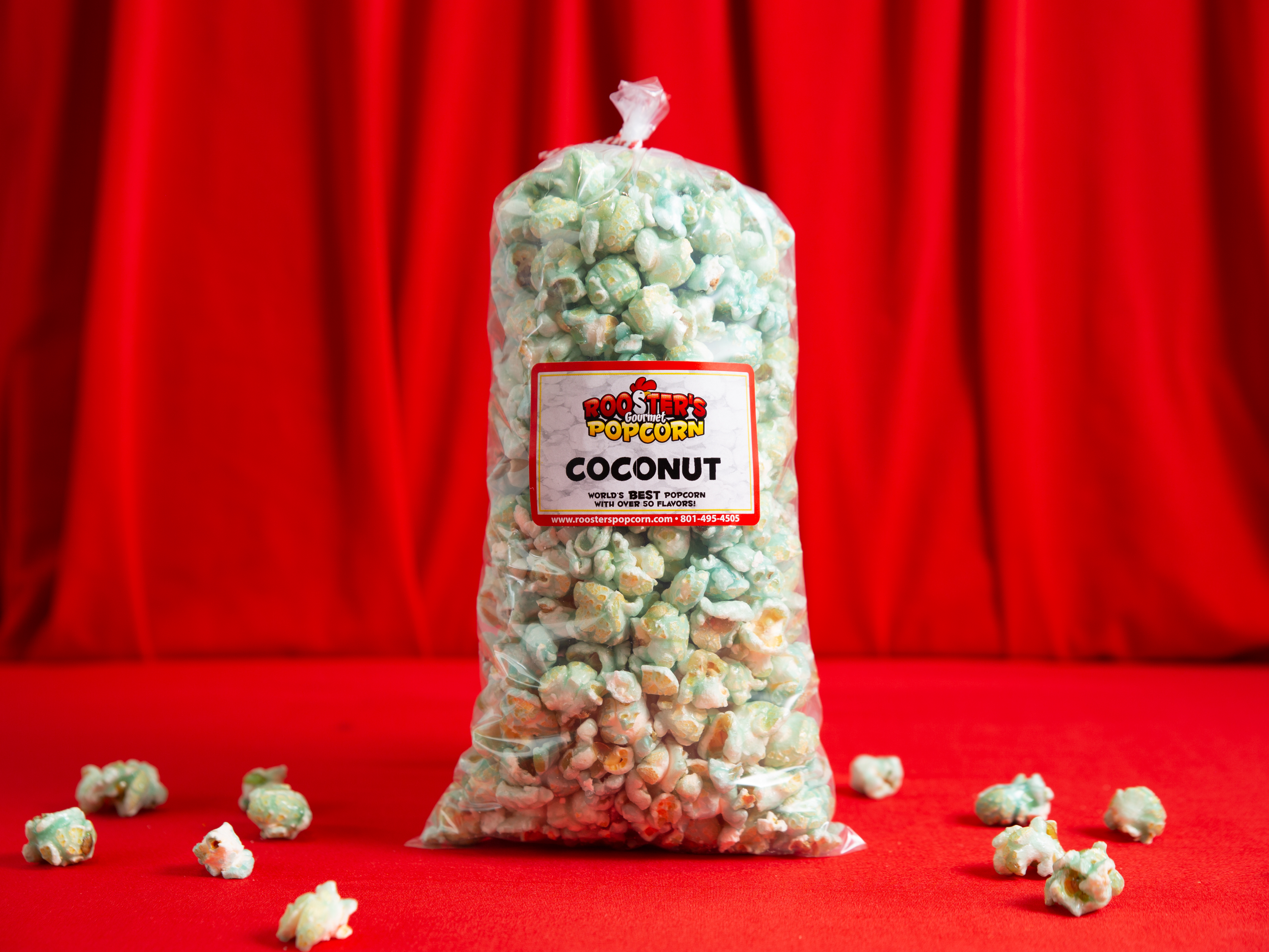 Order Coconut Popcorn food online from Rooster Gourmet Popcorn store, South Jordan on bringmethat.com