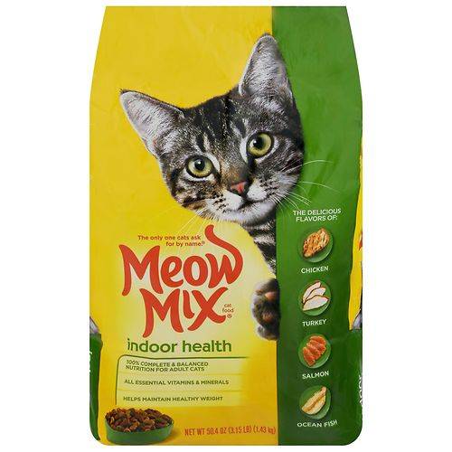 Order Meow Mix Indoor Formula Cat Food - 50.4 oz food online from Walgreens store, Enfield on bringmethat.com