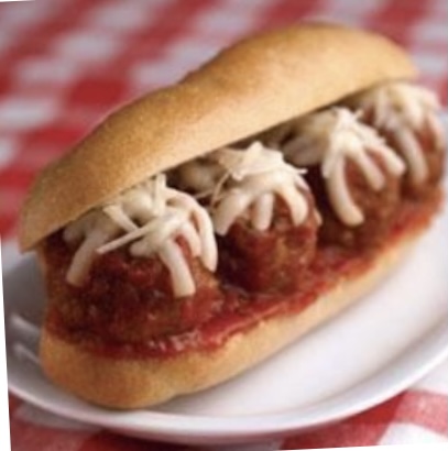 Order Hot Meatball parmigiana hero  food online from United Gourmet Deli store, New Rochelle on bringmethat.com