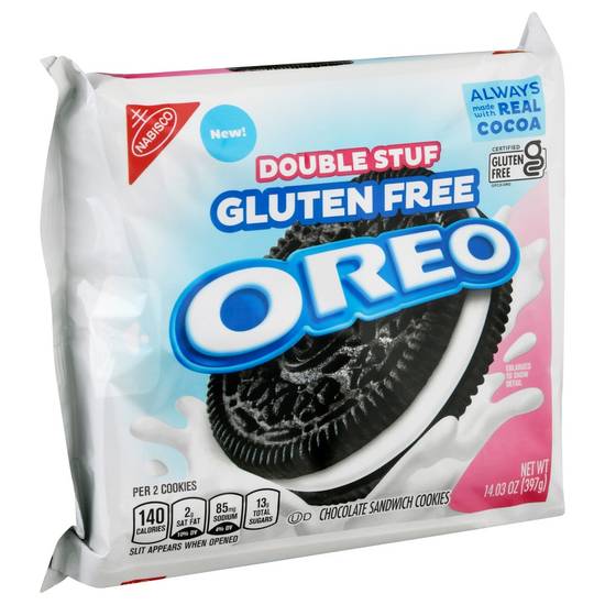 Order Oreo Double Stuff Gluten Free Chocolate Sandwich Cookies (14.03 oz) food online from Rite Aid store, Eugene on bringmethat.com