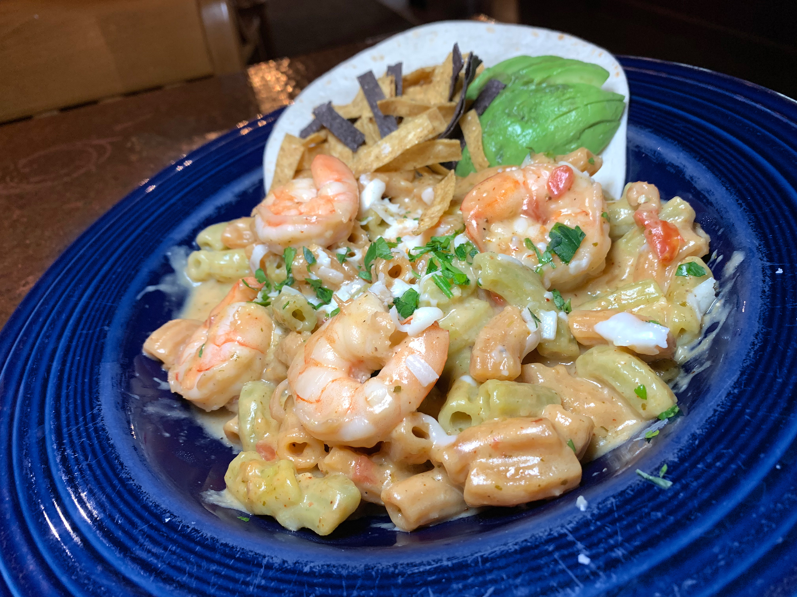 Order New Mexican Garlic Shrimp - Dinner Portion food online from Stokes Old Market store, Omaha on bringmethat.com