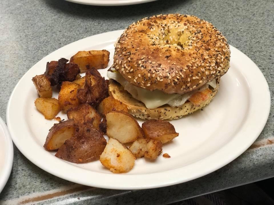 Order Everything Sandwich & home fries food online from Granite Street Cafe store, Quincy on bringmethat.com