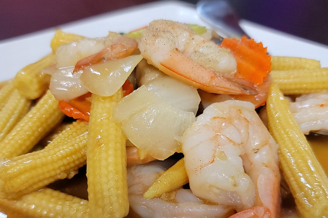 Order Shrimp with Baby Corn food online from Ocha Thai Cuisine store, Las Vegas on bringmethat.com