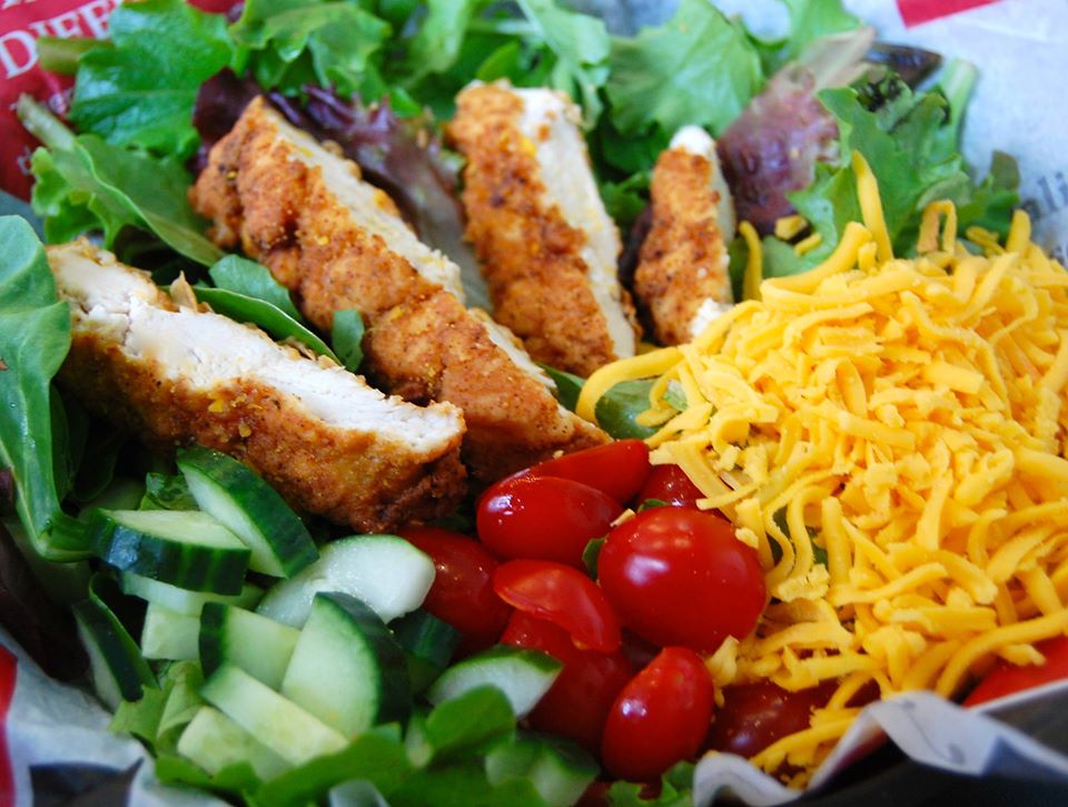 Order Large Salad food online from Reggie Burgers Dogs & Fries store, Texarkana on bringmethat.com