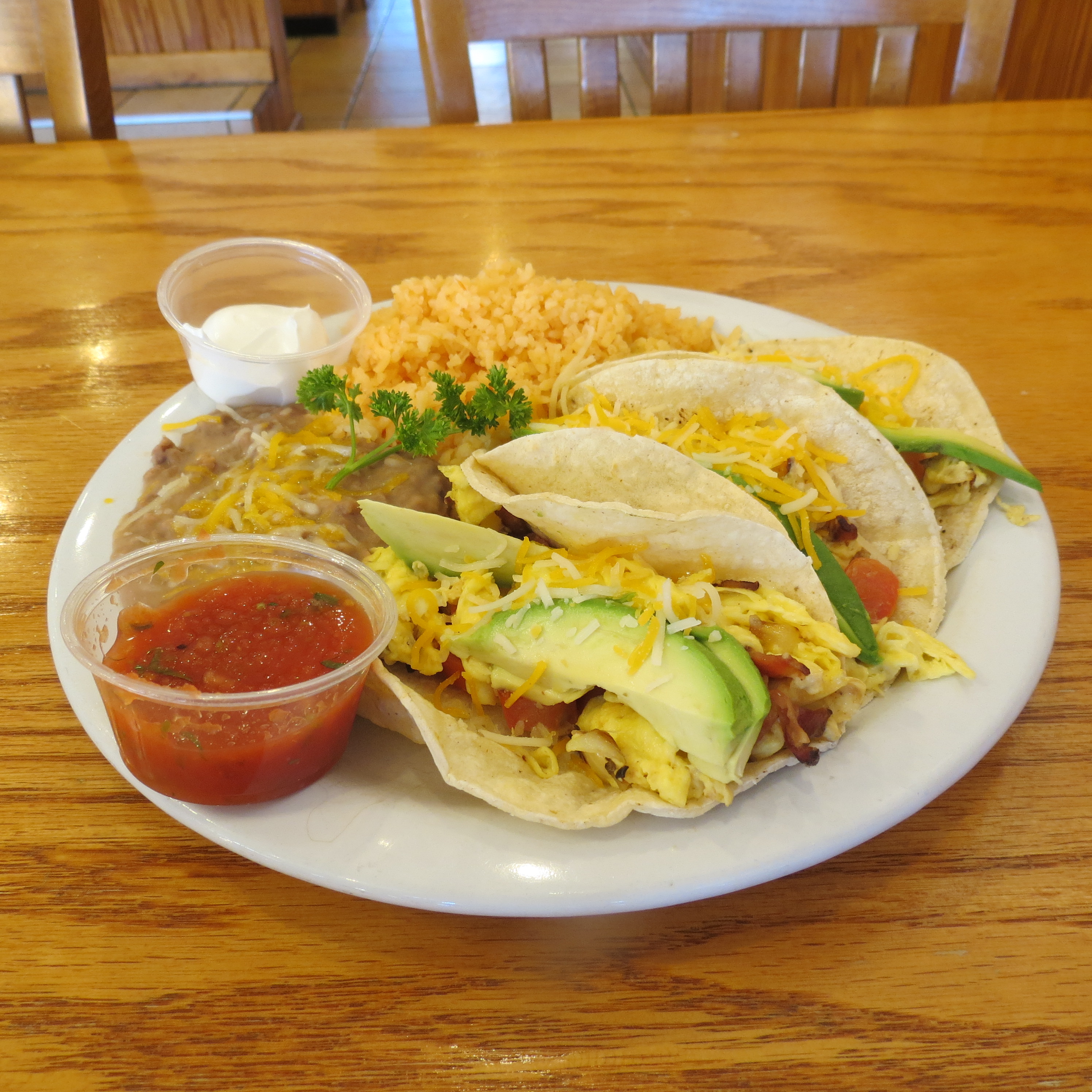 Order Breakfast Tacos food online from Grand Day Cafe store, Columbus on bringmethat.com