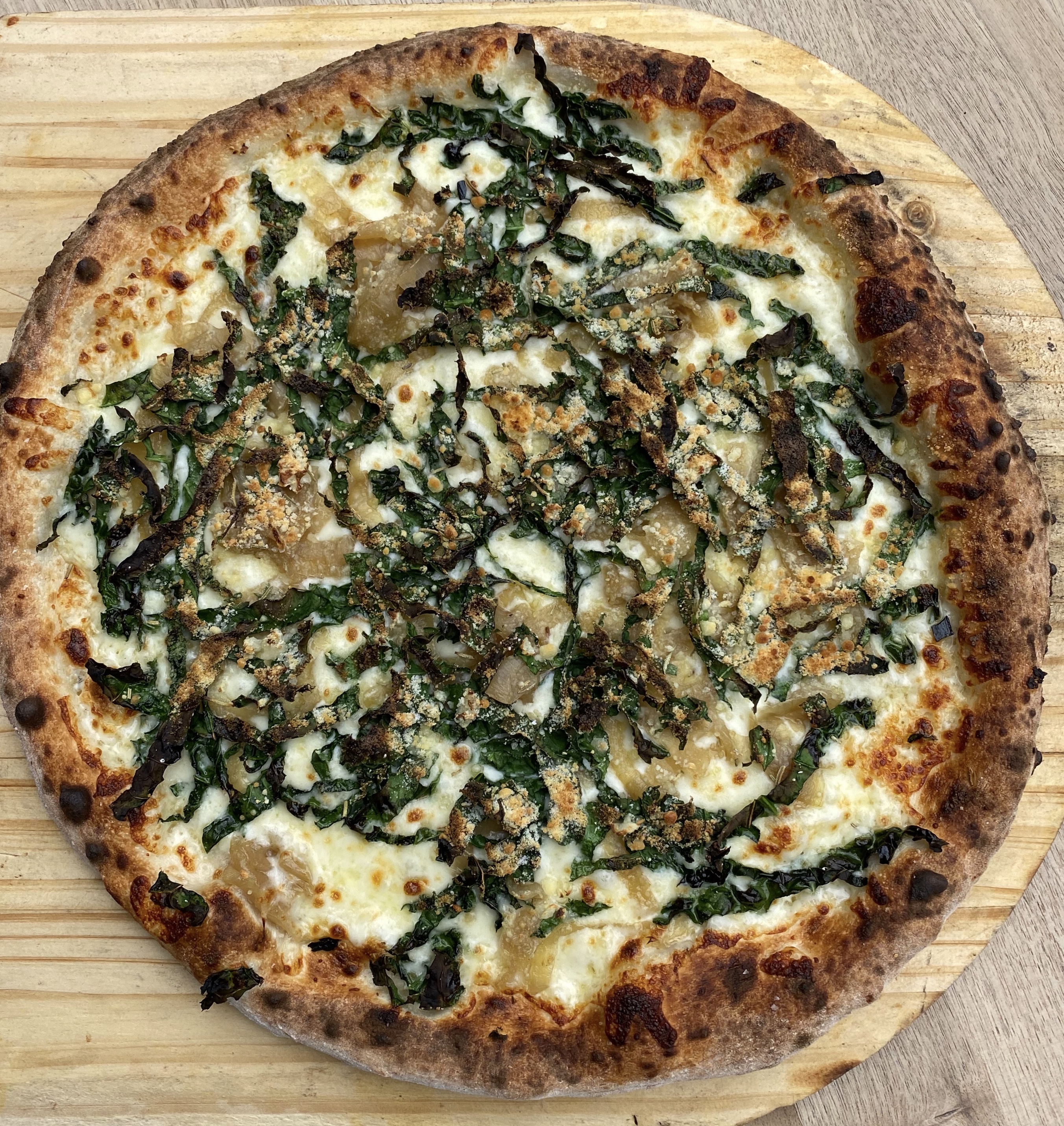 Order 12" Charred Kale Pizza food online from The Marshal store, New York on bringmethat.com