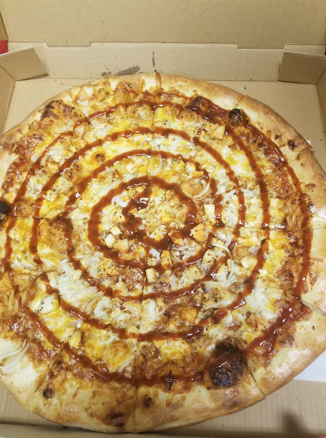 Order BBQ Chicken Pizza - Small 12'' (6 Slices) food online from Broad Street Pizza store, Meriden on bringmethat.com