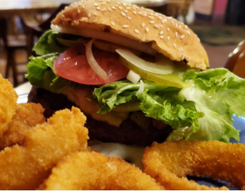 Order 10 oz. Big Q Burger food online from The Quarters Bbq store, Albuquerque on bringmethat.com
