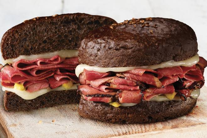 Order Pastrami & Swiss Sandwich food online from Schlotzskys Deli store, Midwest City on bringmethat.com