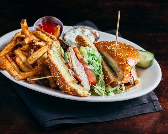 Order Grilled Chicken Club Sandwich food online from Wildfire Steak, Chops & Seafood store, Tysons Corner on bringmethat.com