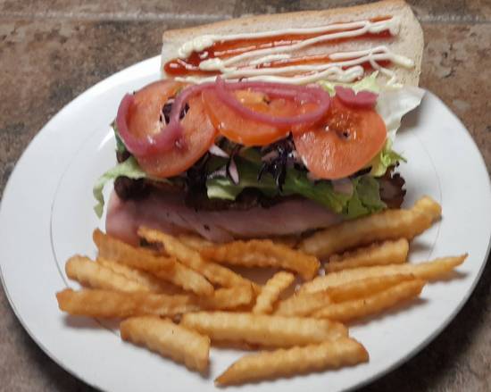 Order BLT sandwich( baconb lettuce and tomatoes'  food online from El Camino Feliz store, Paterson on bringmethat.com